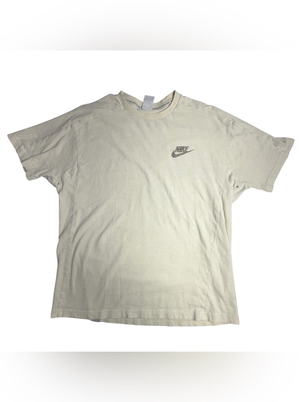 Nike Sportswear Mens Move To Zero Crewneck T-shirt White Tee Size Large